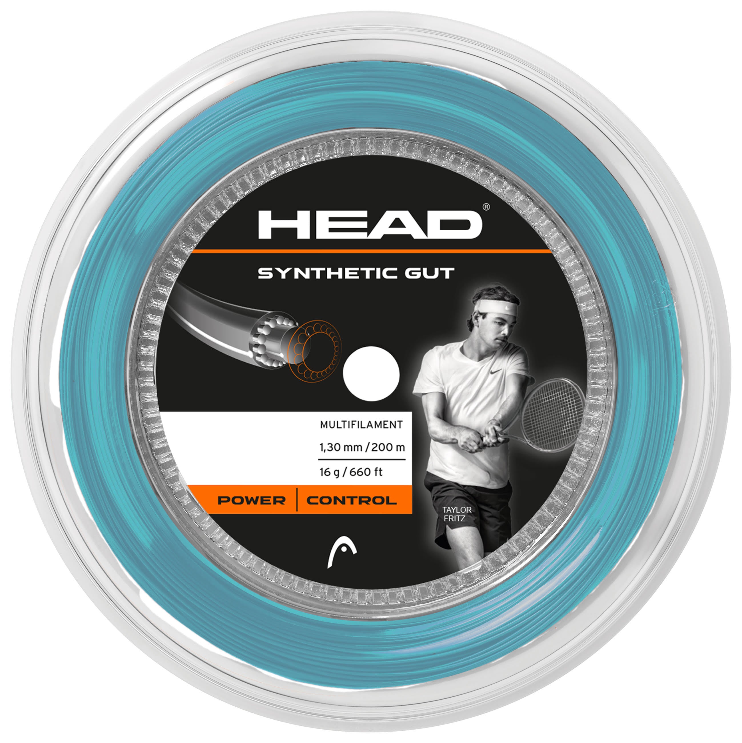 Head Synthetic Gut 16g Reel Tennis String - Blue