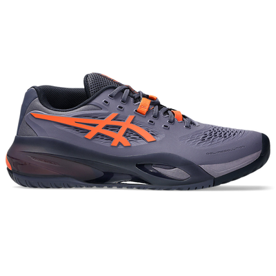 Asics Gel Resolution X Men Tennis Shoes - Greyish Purple/Nova Orange