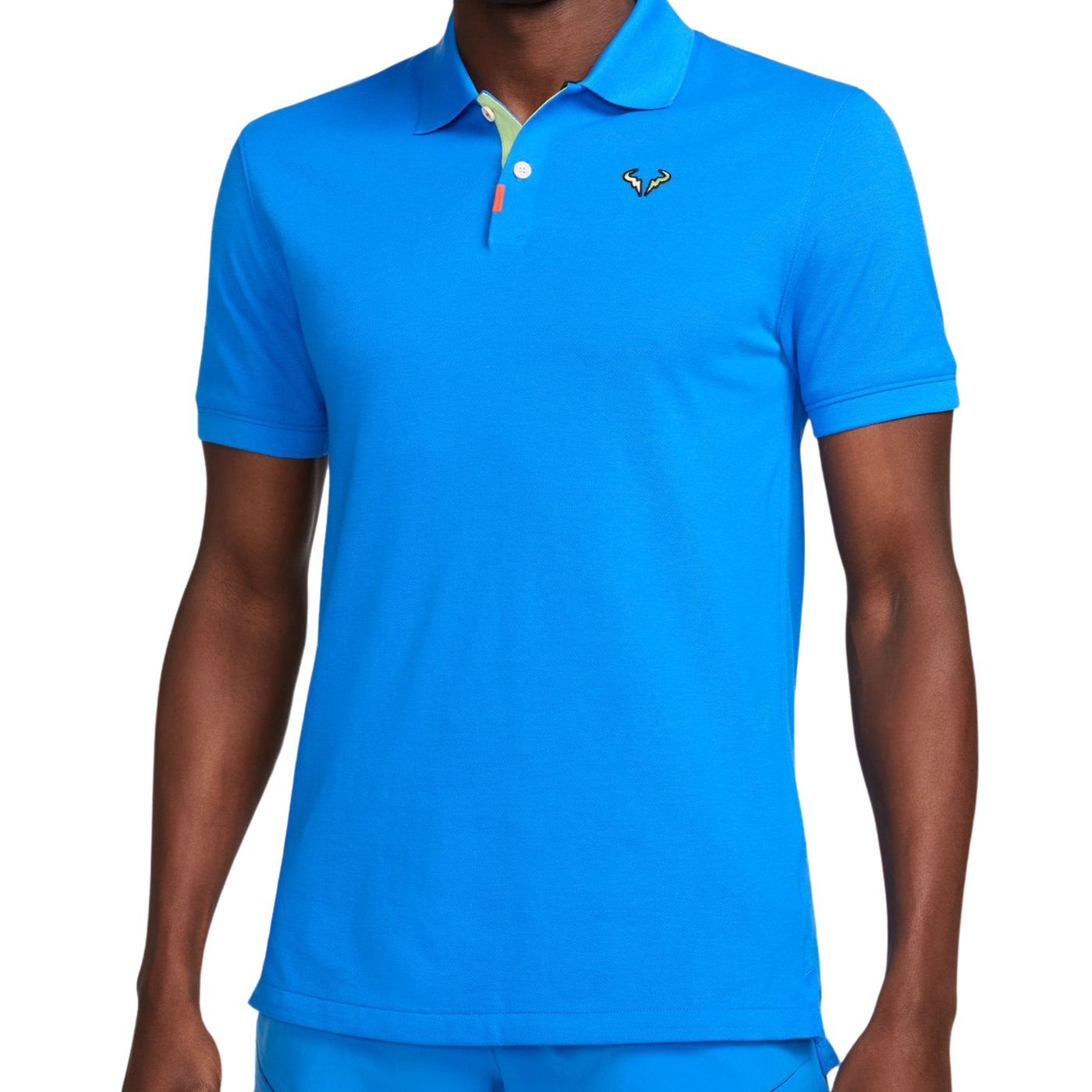 Nike Rafael Nadal Men Slim-Fit Tennis Polo Shirt - Lt Photo Blue/Lt Lemon Twist