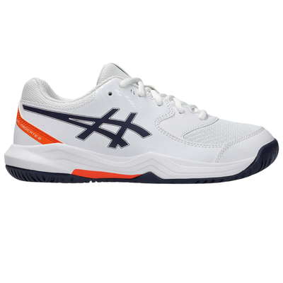 Asics Gel-Dedicate 8 GS Kids Tennis Shoes - White/Indigo Fog