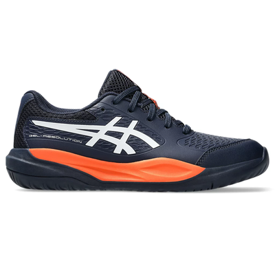 Asics Gel Resolution X Grade School Junior Tennis Shoes - Midnight/White