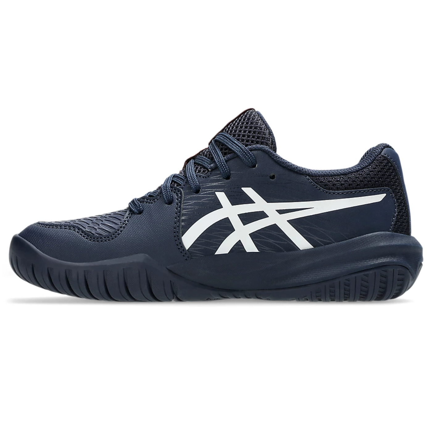 Asics Gel Resolution X Grade School Junior Tennis Shoes - Midnight/White