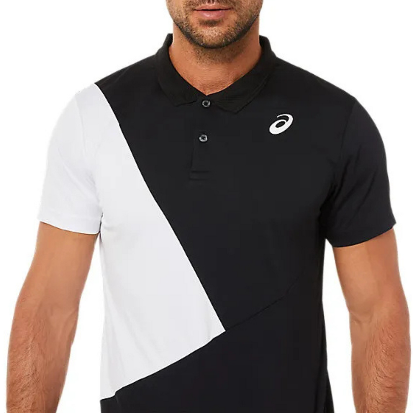 Asics Mens Court Color Block Tennis Polo Shirt