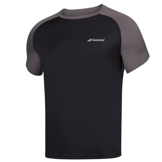 Babolat Play Crew Neck Men's Tee - Black/Black