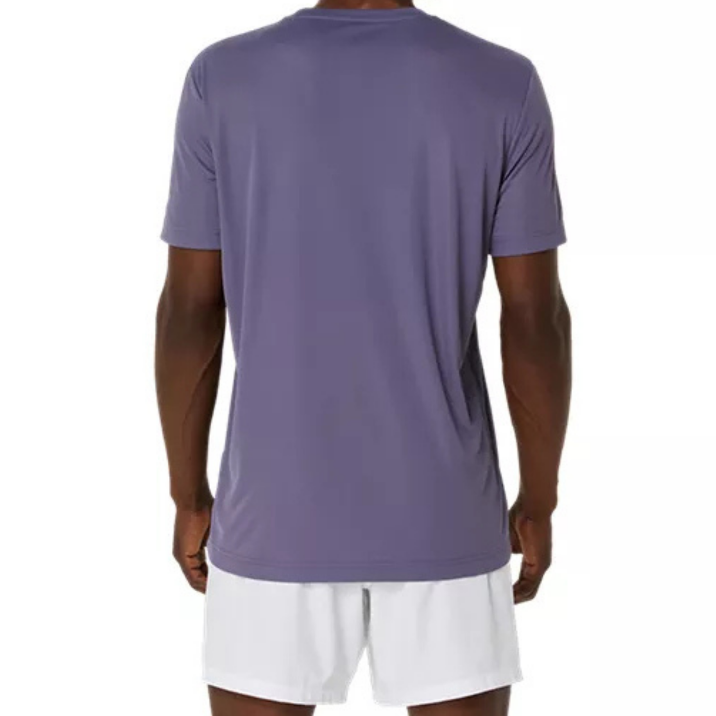 Asics Men Court Graphic Tee - Grayish Purple/Nova Orange