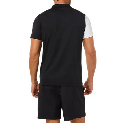 Asics Mens Court Color Block Tennis Polo Shirt