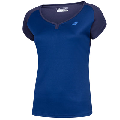 Babolat Play Cap Sleeve Girls Top - Estate Blue