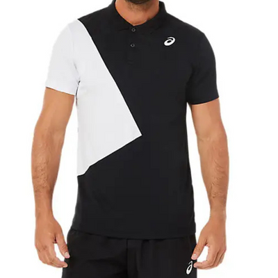 Asics Mens Court Color Block Tennis Polo Shirt