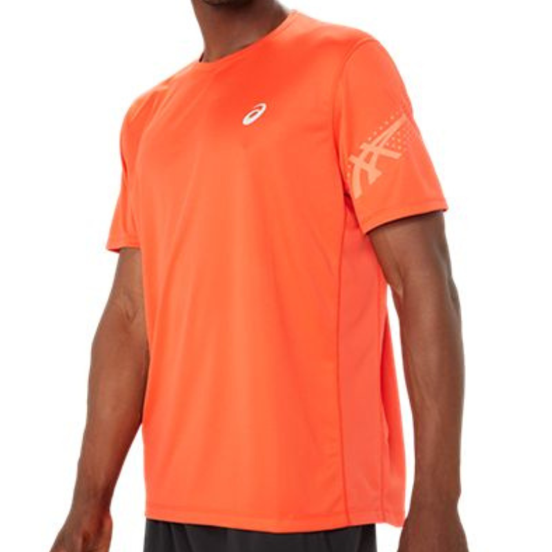 Asics Icon SS Mens Tennis Top - True Red/Sunrise Red – TennisGear