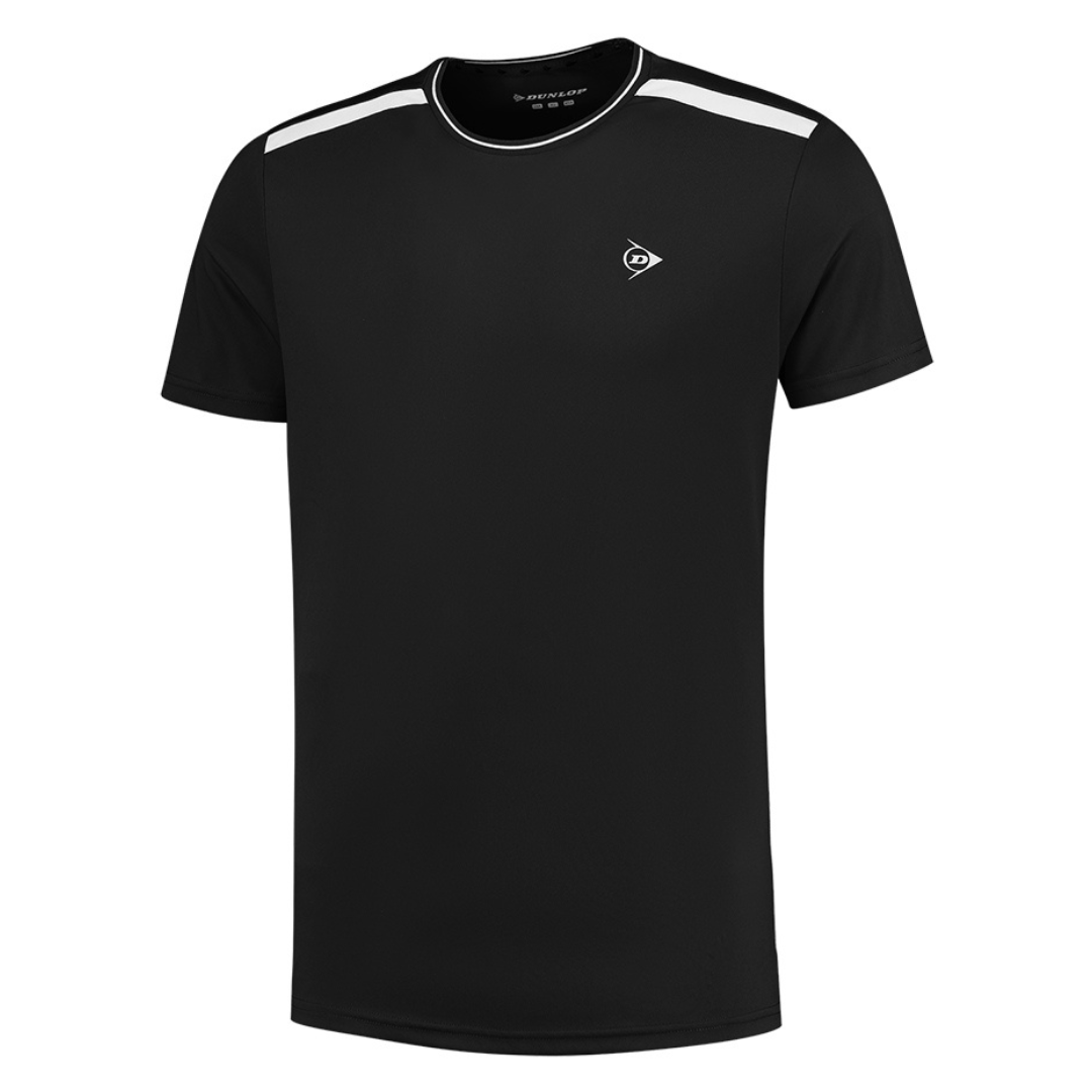Dunlop Club Men Crew Tee Black White