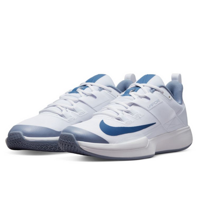 Nike Court Vapor Lite Mens Hard Court Tennis Shoes - White/Mystic Navy-Ashen Slate
