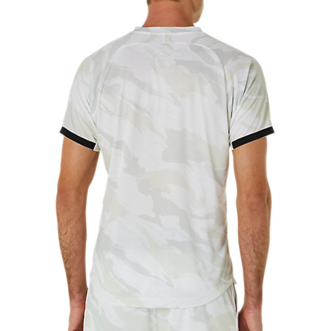 Asics Match Graphic Short Sleeved Men Top - Brilliant White