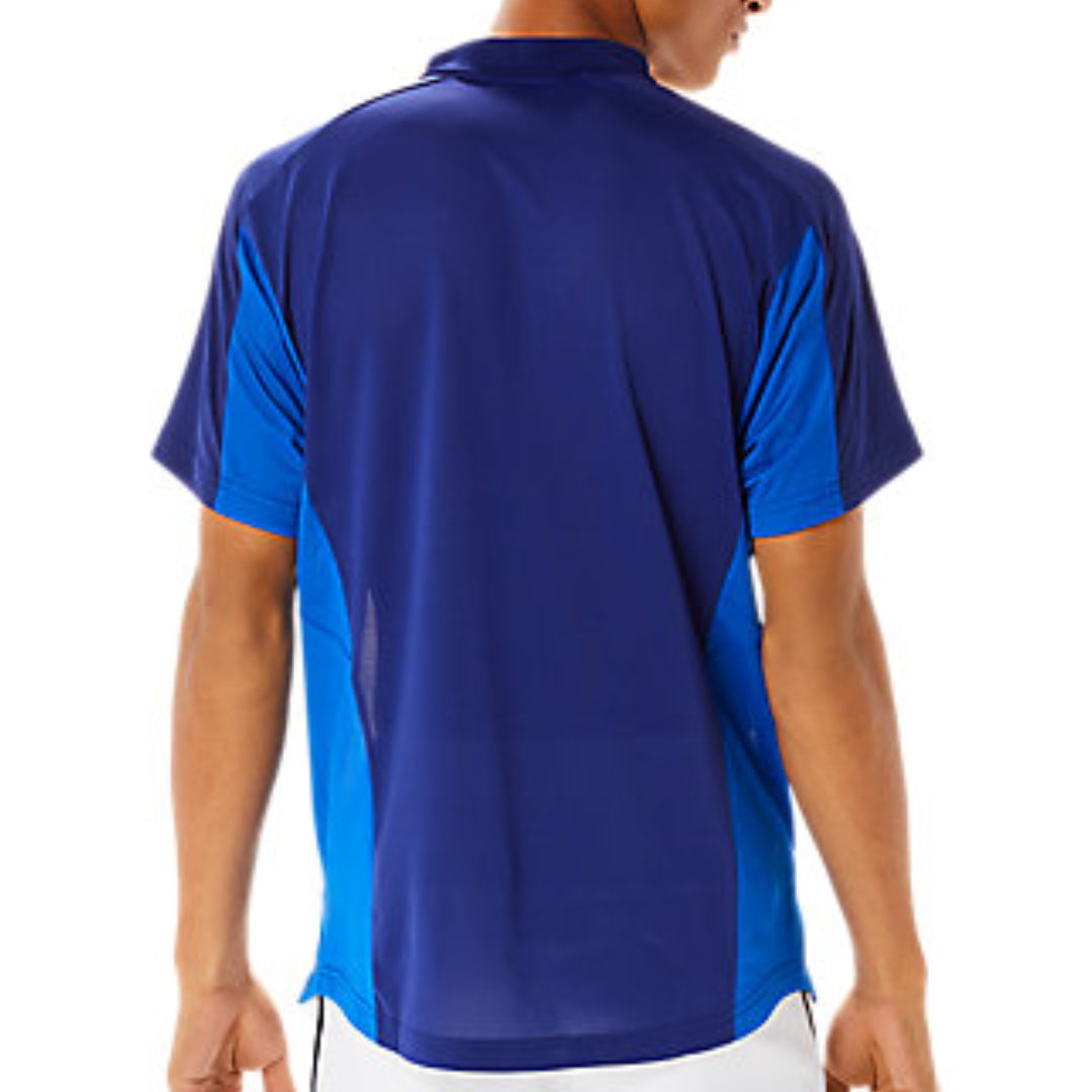 Asics Match ActiBreeze Men's Polo Shirt - Brilliant White/Dive Blue