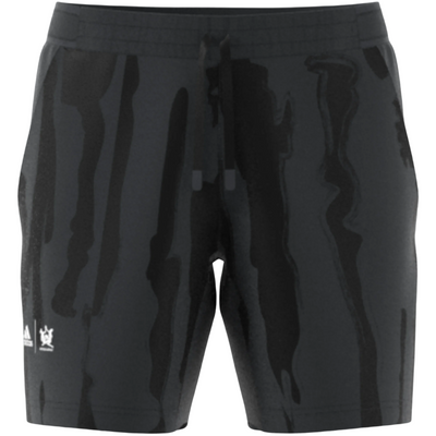 Adidas Tennis New York Graphic Shorts - Carbon/Black