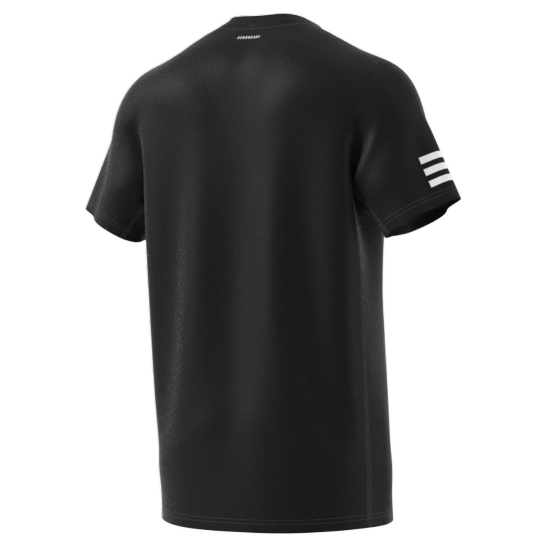 Adidas Club 3 Stripe Tee - Black/White