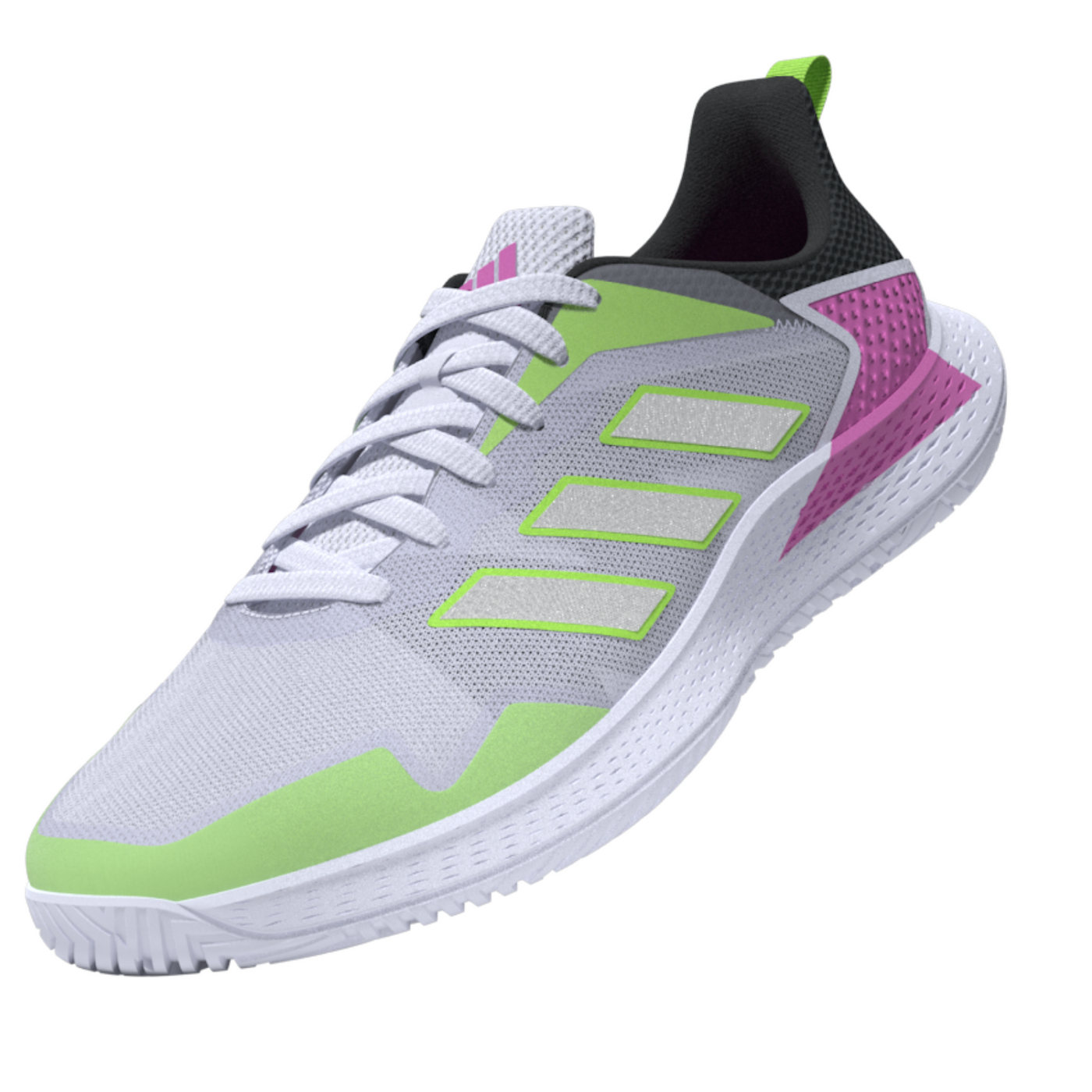 Adidas Performance Defiant Speed Men Tennis Shoes - Crystal White/Silver Metallic/Carbon