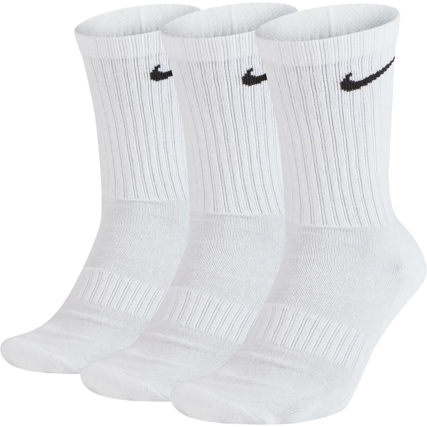 Nike Everyday Training Crew Socks Cushioned - White/Black (3 Pairs ...